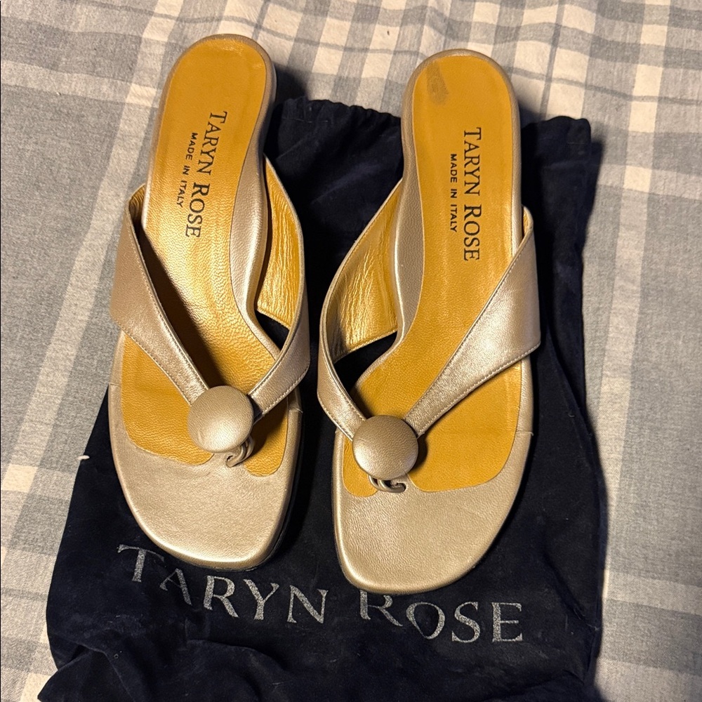 Taryn Rose Women's Metallic Sandals